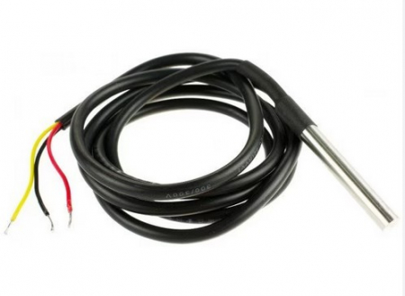 Smart Home - SENZOR DS18B20-T * Senzor de temperatura, rezistent la apa, praf si rugina, carcasa din inox
