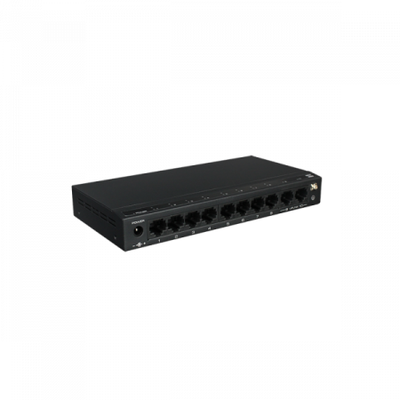 Switch-uri - SF10P-FHM * Switch ethernet PoE+, fara management, 8 porturi 10/100 Mbps POE+ downlink, 2 porturi 10/100 Mbps uplink, 120W