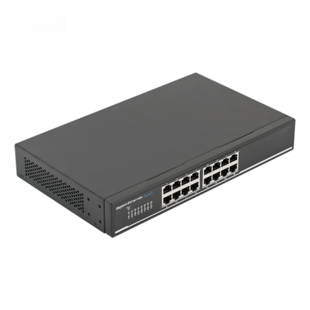 SG16-M * Switch gigabit cu 16 porturi ethernet 10/100/1000Mbps cu carcasa metalica Switch-uri - SG16-M * Switch gigabit cu 16 porturi ethernet 10/100/1000Mbps cu carcasa metalica