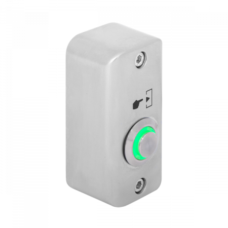 SMB-S001(LED)-GN * Buton de iesire aplicabil cu LED de semnalizare verde, din aliaj  de Zinc cu posibilitate de montare la exterior, IP65 Butoane acces - SMB-S001(LED)-GN * Buton de iesire aplicabil cu LED de semnalizare verde, din aliaj  de Zinc cu posibilitate de montare la exterior, IP65
