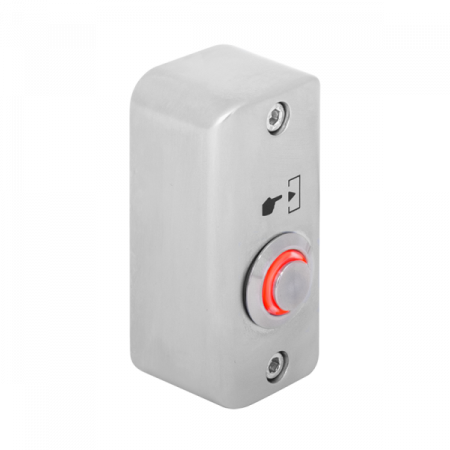 SMB-S001(LED)-rd Buton de iesire aplicabil cu LED de semnalizare rosu, din aliaj de Zinc cu posibilitate de montare la exterior, IP65 Butoane acces - SMB-S001(LED)-rd Buton de iesire aplicabil cu LED de semnalizare rosu, din aliaj de Zinc cu posibilitate de montare la exterior, IP65