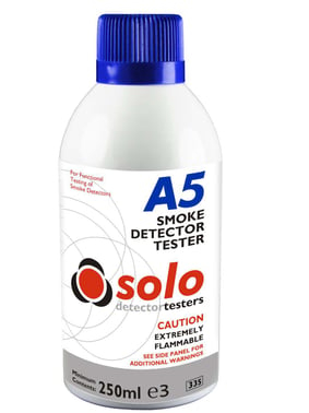 SOLO A5 * Spray Tester 250ml - cu gaz aerosol pentru detectoare fum Accesorii incendiu - SOLO A5 * Spray Tester 250ml - cu gaz aerosol pentru detectoare fum