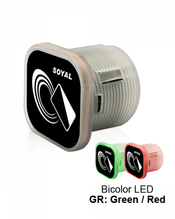 Butoane acces - Soyal AR-101-PBIGR-NN * Buton iesire TouchLess ( NON CONTACT), distanta de detectie 0.5 cm. senzor InfraRed