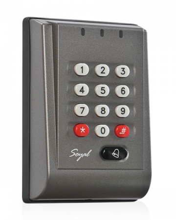 Control acces stand-alone - Soyal AR-757 HDR 1121 * Unitate compusa din cititor de proximitate MIFARE si tastatura, capacitate 1024 cartele in regim  STAND ALONE
