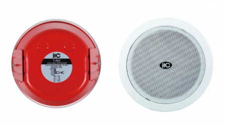 Difuzoare - T 575 * ITC 6" FIREPROOF difuzor ingropat tavan 6W/70/110V, grila metalica frontala