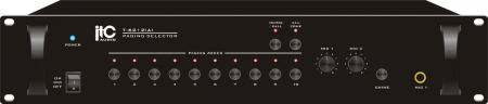 T-6212 * 10-Zone Paging Selector, 40W Microfoane Console - T-6212 * 10-Zone Paging Selector, 40W