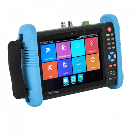 Testere CCTV - T-9800ADH+ * Tester CCTV 7" Touch Screen - HD-TVI/CVI/AHD/CVBS/IP, H.264/265, 4K, HDMI I/O, WIFI, POE