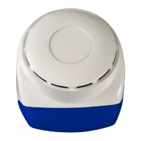 Sirene efractie - Teletek SR105 * Sirena piezo cu FLASH albastru pentru utilizare la interior, 105 dB/1m, carcasa plastic