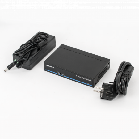 UTP1-SW0401-TP60 * Switch PoE 5 porturi (4 downlink, 1 uplink) pentru sisteme de supraveghere [1]