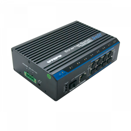 UTP7208E-POE-A1 * Switch industrial 8 porturi downlink  10/100Mbps POE+, 2 porturi gigabit uplink SFP si Ethernet Switch-uri - UTP7208E-POE-A1 * Switch industrial 8 porturi downlink  10/100Mbps POE+, 2 porturi gigabit uplink SFP si Ethernet