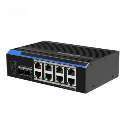 UTP7208GE * Switch industrial cu 8 porturi ethernet gigabit si 2 porturi gigabit SFP, alimentare 12~48Vcc, Fast Ring, BSP Switch-uri - UTP7208GE * Switch industrial cu 8 porturi ethernet gigabit si 2 porturi gigabit SFP, alimentare 12~48Vcc, Fast Ring, BSP