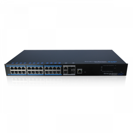 UTP7224E-POE-L2 * Switch rackabil 19" cu 24 porturi PoE+ ,2 porturi uplink 1Gbps, 2 porturi Ethernet Switch-uri - UTP7224E-POE-L2 * Switch rackabil 19" cu 24 porturi PoE+ ,2 porturi uplink 1Gbps, 2 porturi Ethernet