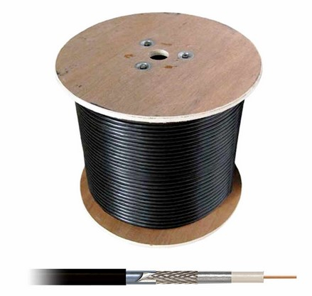 W90C/300 * Cablu coaxial recomandat pentru sisteme video CALITATE SUPERIOARA, 75 Ohm colac de 300m Cabluri - W90C/300 * Cablu coaxial recomandat pentru sisteme video CALITATE SUPERIOARA, 75 Ohm colac de 300m