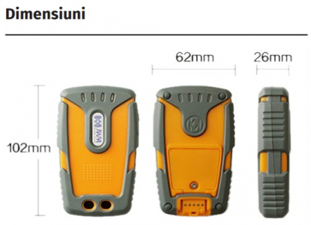 WM-5000P5+ * Sistem de monitorizare tur patrula in timp real (3G), GPS incorporat, cititor de proximitate RFID EM 125kHz incorporat, IP67 [6]