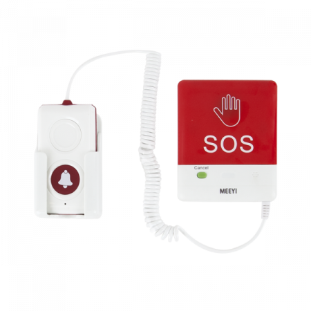 Y-FS2-WR-H * Buton de panica wireless, cablu spiralat si buton de apelare la mana Sisteme de apel - Y-FS2-WR-H * Buton de panica wireless, cablu spiralat si buton de apelare la mana