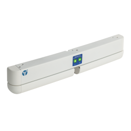 YB-500HD(LED) * Bolt electric dublu cu actiune electromagnetica, monitorizare, temporizare si LED de stare, alb [1]