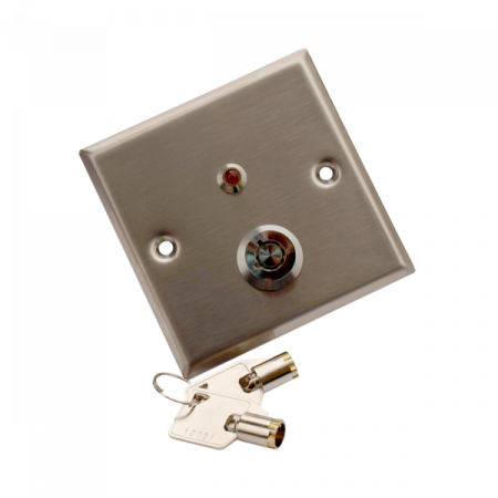 YKS-850LS * Buton incastrabil din inox, cu cheie Butoane acces - YKS-850LS * Buton incastrabil din inox, cu cheie