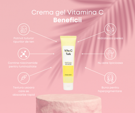 Crema de fata cu Vitamina C gel: iluminatoare si Anti-Aging Etude House [1]