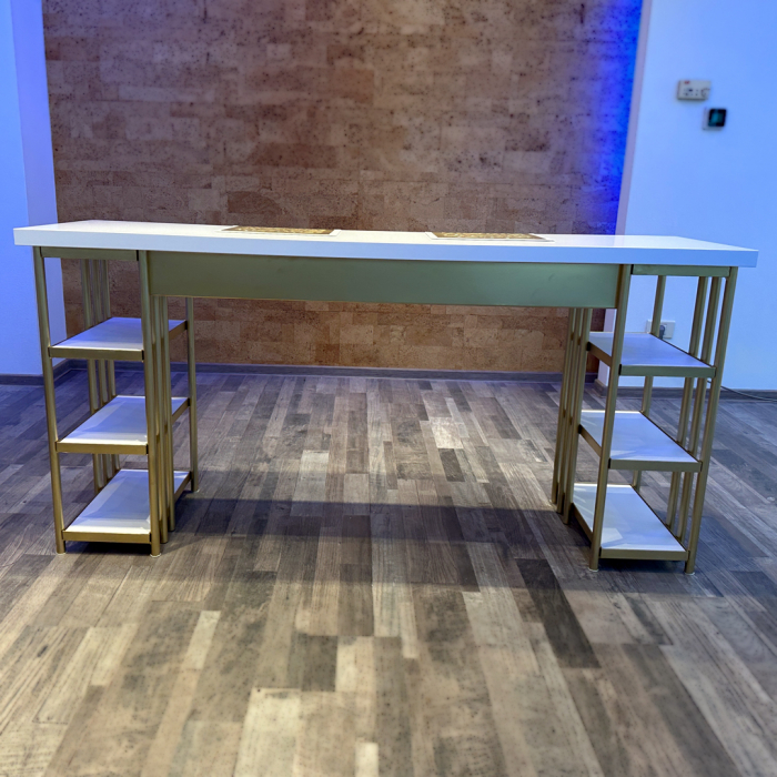 Masa profesionala de manichiura dubla GOLD, destinata cursurilor [3]