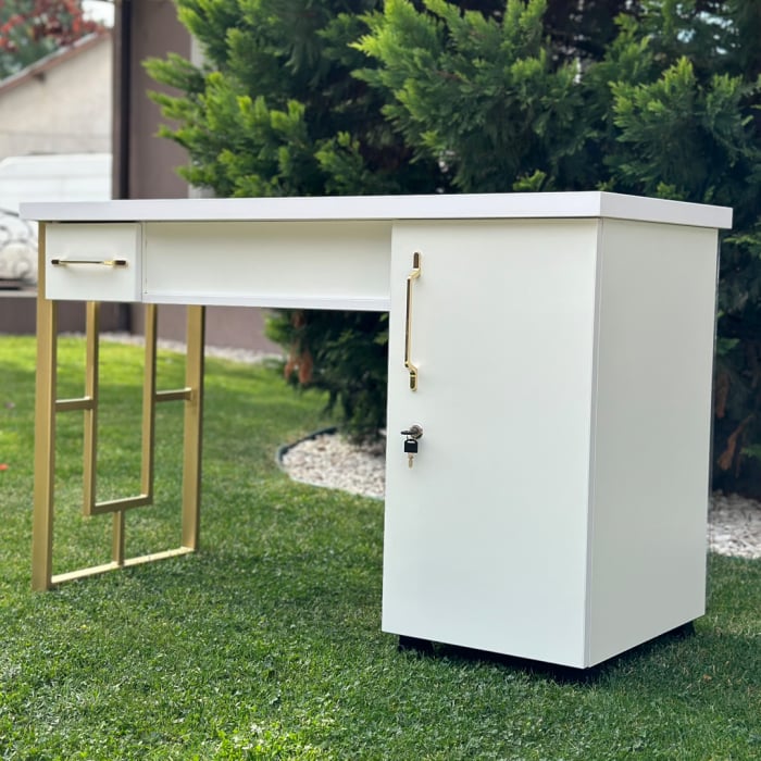 Masa profesionala de manichiura Laura, cu sistem de aspirare incorporat, 127cm, 105W [5]