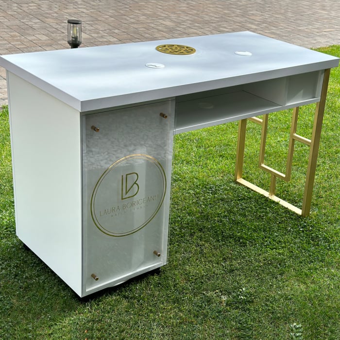 Masa profesionala de manichiura Laura, cu sistem de aspirare incorporat, 127cm, 105W [1]