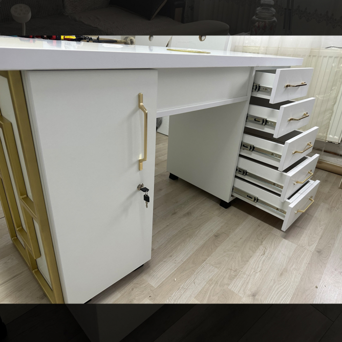 Masa profesionala de manichiura Simona, 135cm, 105W putere, sistem de aspirare inclus, 1100 mc/h [3]