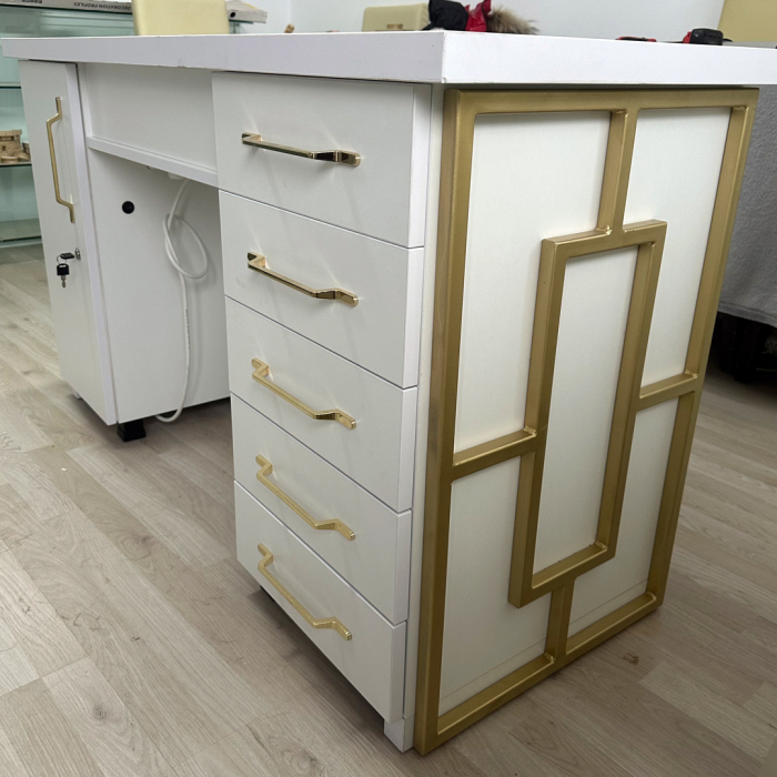 Masa profesionala de manichiura Simona, 135cm, 105W putere, sistem de aspirare inclus, 1100 mc/h [1]