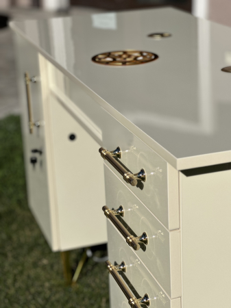 Masa profesionala de manichiura Alice, 135cm, 105W putere, sistem de aspirare inclus, 1100 mc/h [4]