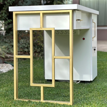 Masa profesionala de manichiura Laura, cu sistem de aspirare incorporat, 127cm, 105W [2]