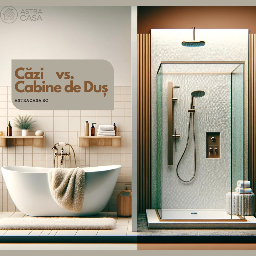 Căzi vs. Cabine de Duș: Ghidul Complet pentru Alegerea Perfectă în Baia Ta