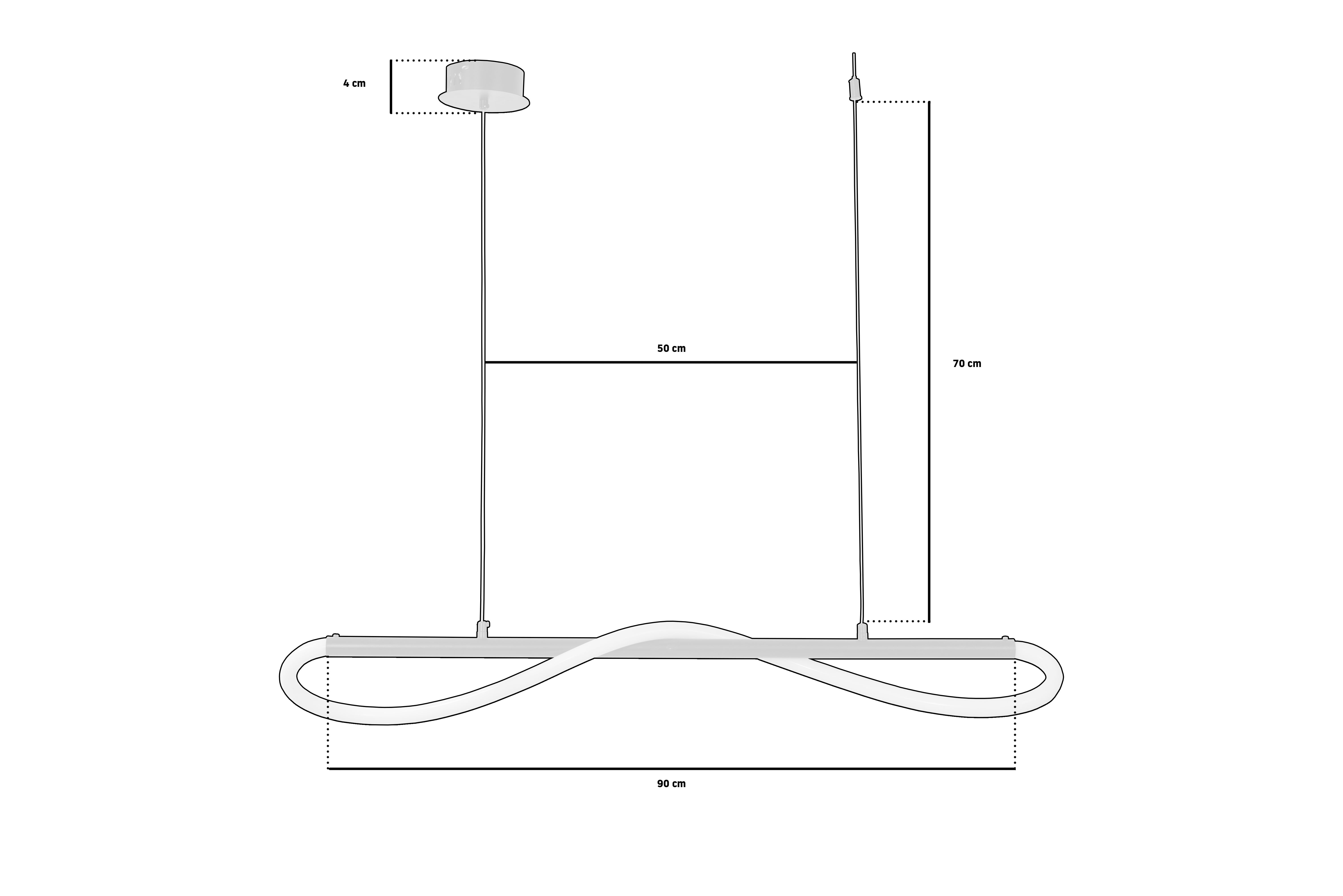 Lampa LED APP853-CP LONG BLACK [8]