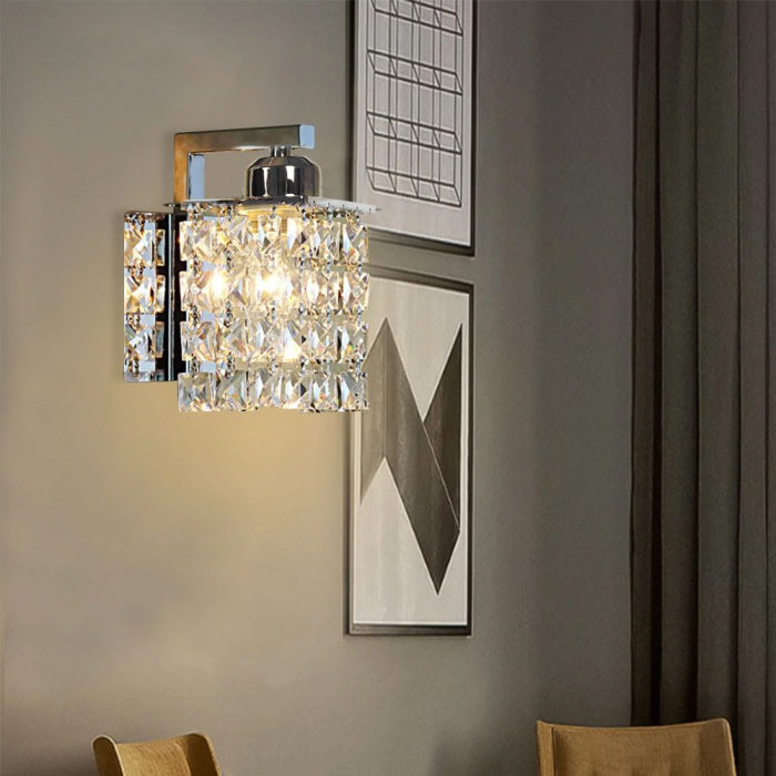 Aplica de perete metal cristal crom  APP543-1W [3]