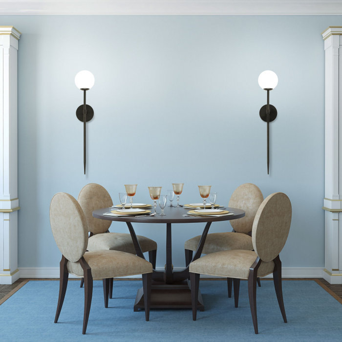 Aplica de perete neagra moderna 52cm APP577-1W [5]