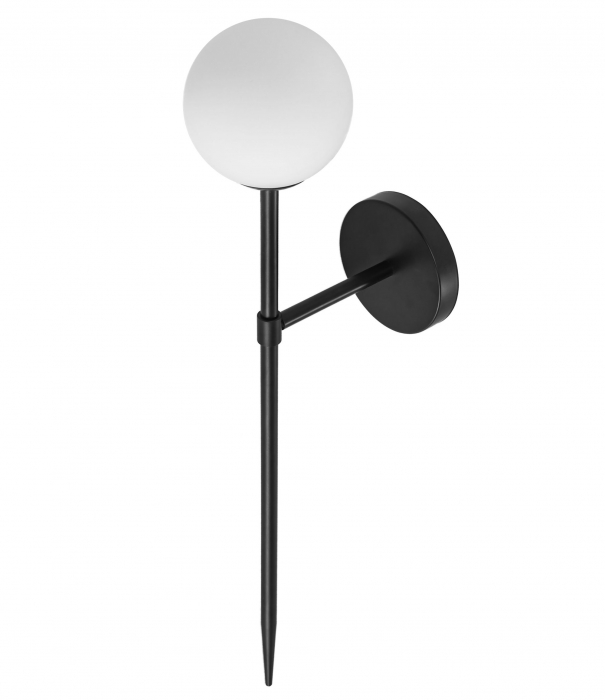 Aplica de perete neagra moderna 52cm APP577-1W [3]