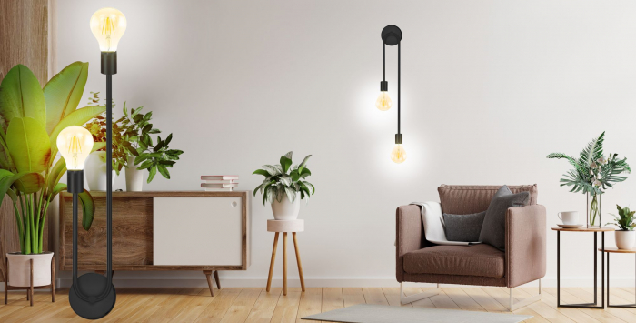 Aplica perete APP1147-2W black [6]