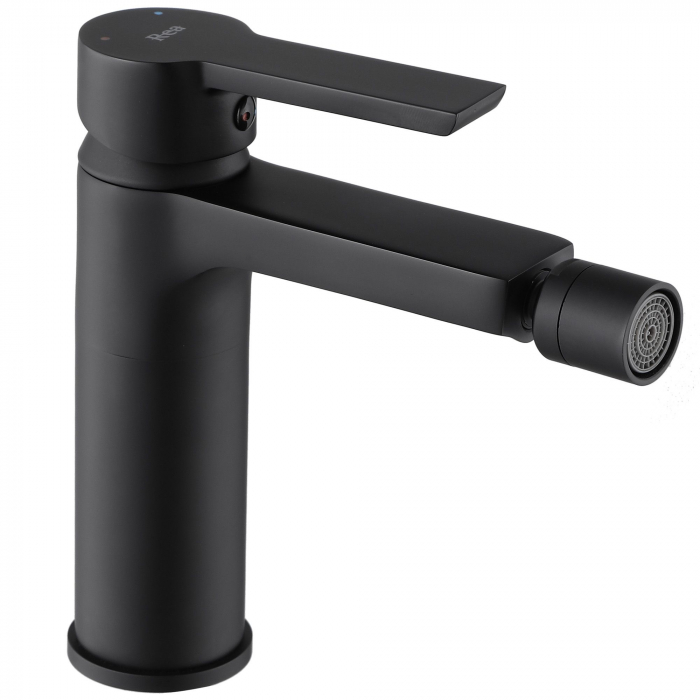Baterie Bideu Argus Black Matt, montaj pe bideu, alama, negru [2]