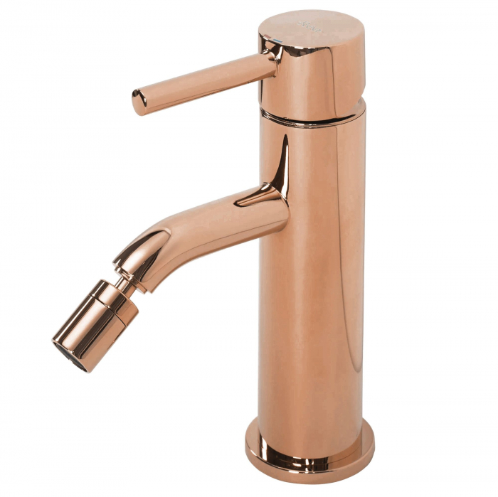 Baterie Bideu Lungo Rose Gold, montaj pe bideu, alama, auriu rose [4]