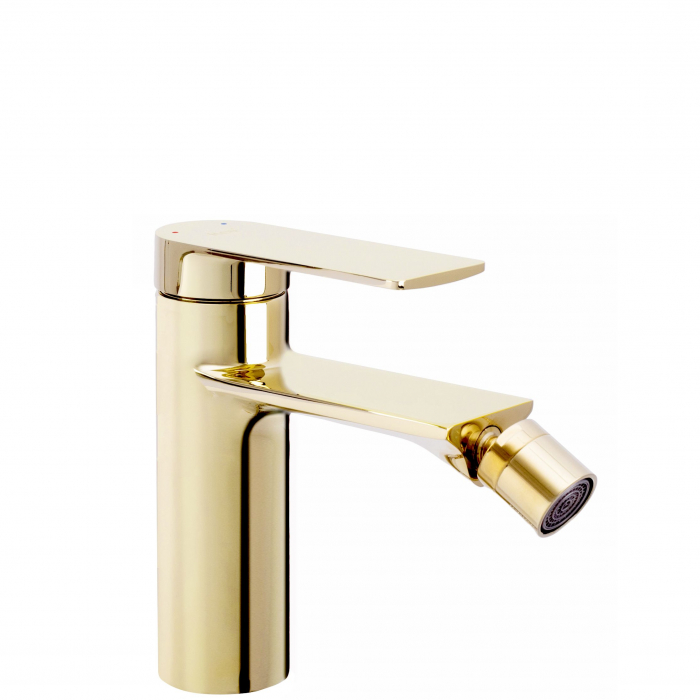 Baterie Bideu Storm Ul Gold, montaj pe bideu, alama, auriu [1]