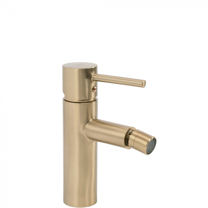 Baterie Bideu Tess L. Gold Brush, montaj pe bideu, alama, auriu [1]