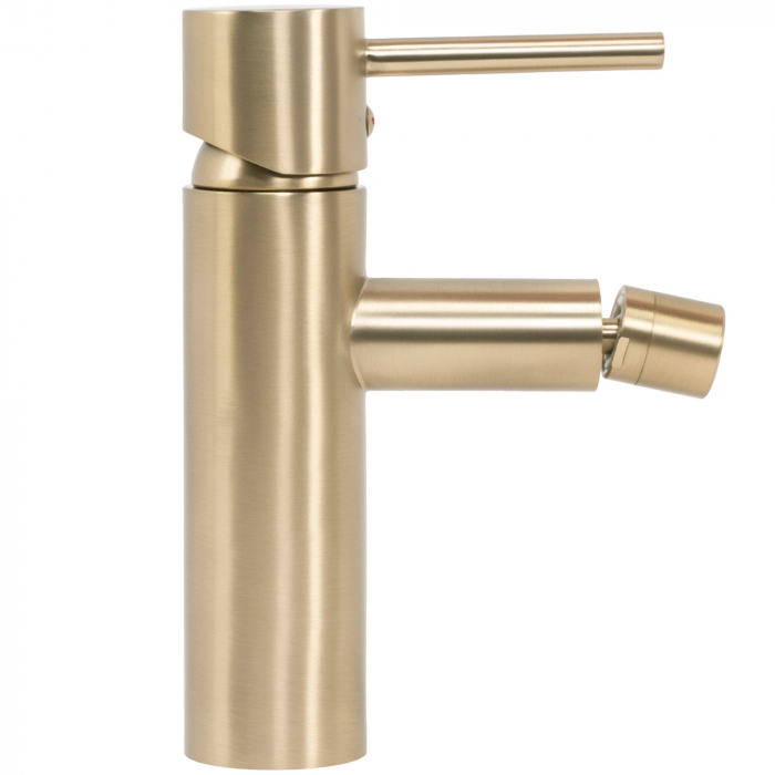 Baterie Bideu Tess L. Gold Brush, montaj pe bideu, alama, auriu [2]