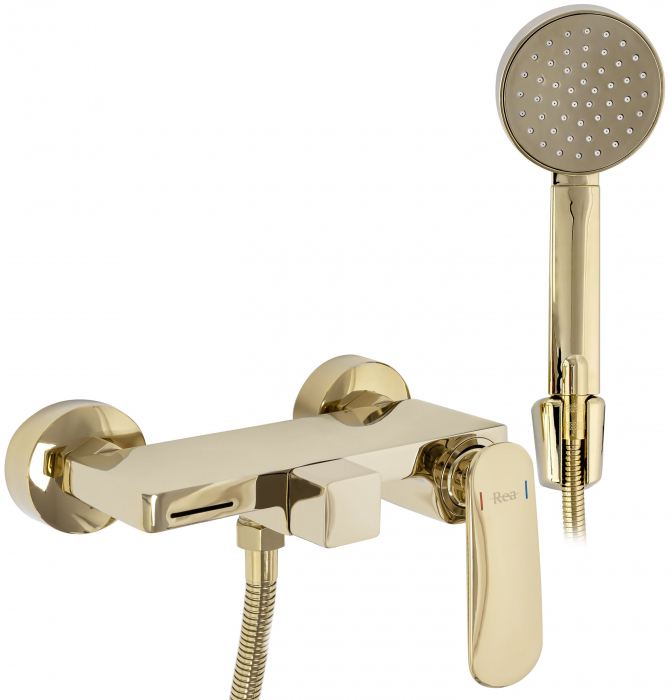 Baterie cada Berg Gold, montaj pe perete, alama, auriu, perlator aer [1]