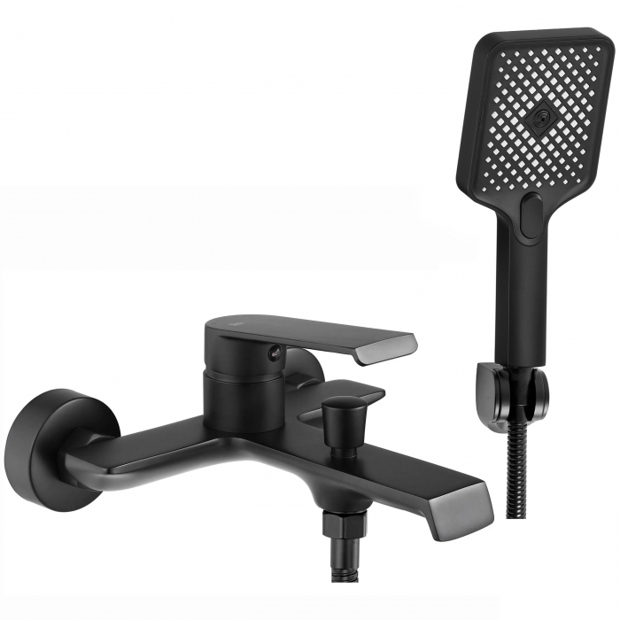 Baterie cada Hass Black, montaj pe perete, alama, negru, perlator aer [1]