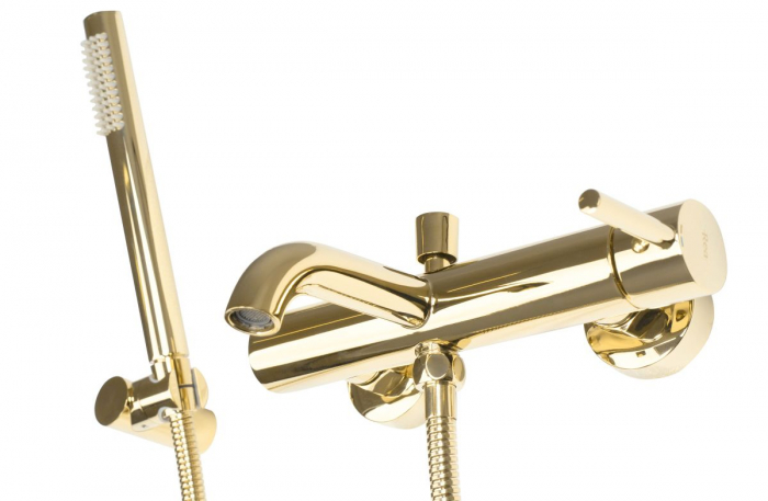 Baterie cada Lungo Auriu Gold, montaj pe perete, alama, auriu [6]