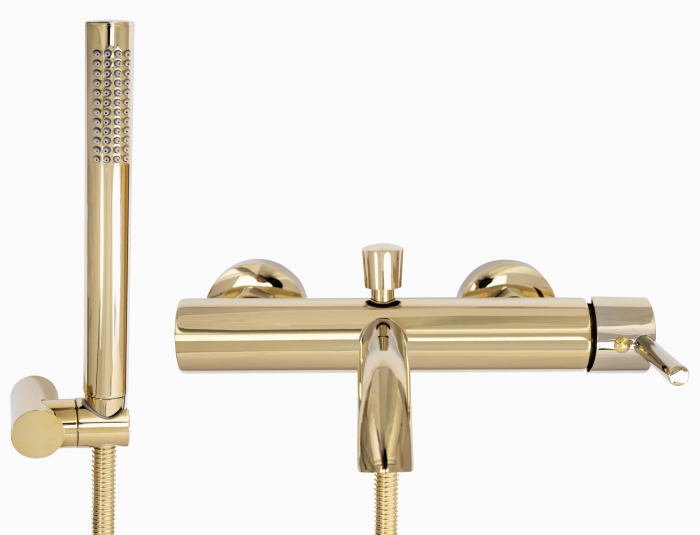 Baterie cada Lungo Auriu Gold, montaj pe perete, alama, auriu [2]