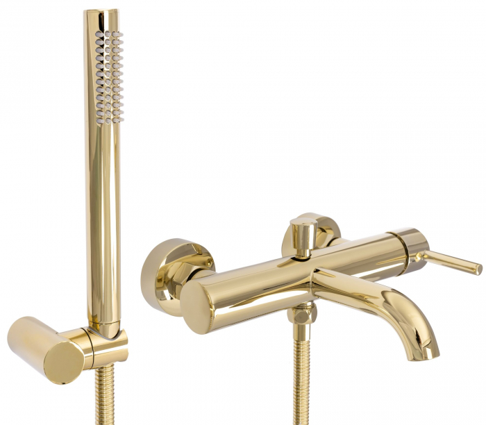 Baterie cada Lungo Auriu Gold, montaj pe perete, alama, auriu [7]