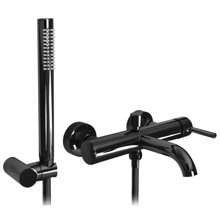 Baterie cada Lungo Black Metallic, montaj pe perete, alama, negru, perlator aer [1]