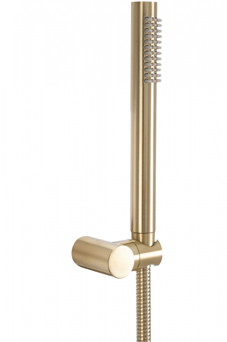 Baterie cada Lungo Brush Gold, montaj pe perete, alama, auriu, perlator aer [8]