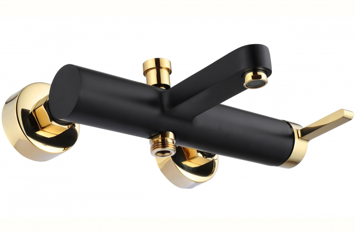 Baterie cada Polo Black Gold, montaj pe perete, alama, negru, perlator aer [6]