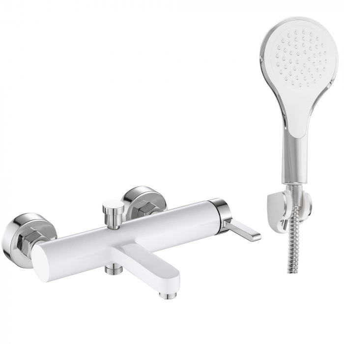 Baterie cada Polo White Chrom, montaj pe perete, alama, crom, perlator aer [1]