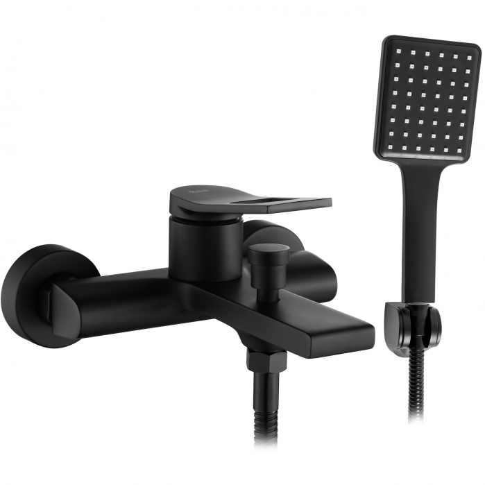 Baterie cada Soul Black, montaj pe perete, alama, negru, perlator aer [1]